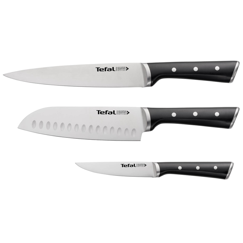 Set Ice Force 3 pièces : Couteaux à trancher 20cm + Santoku 18cm + Utilitaire 11cm - image 2