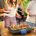 Accessimo, Barbecue de table, 2100 W, Nettoyage facile - image 3