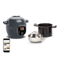 Cookeo+ Multicuiseur intelligent, 150 recettes, 6 L, 6 personnes, Gris Java Pepper - image 1