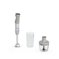 Quickchef+, Pied mixeur, lames powelix, 20 vitesses, Accessoire mini hachoir, 1000 W Gris et métal - image 1