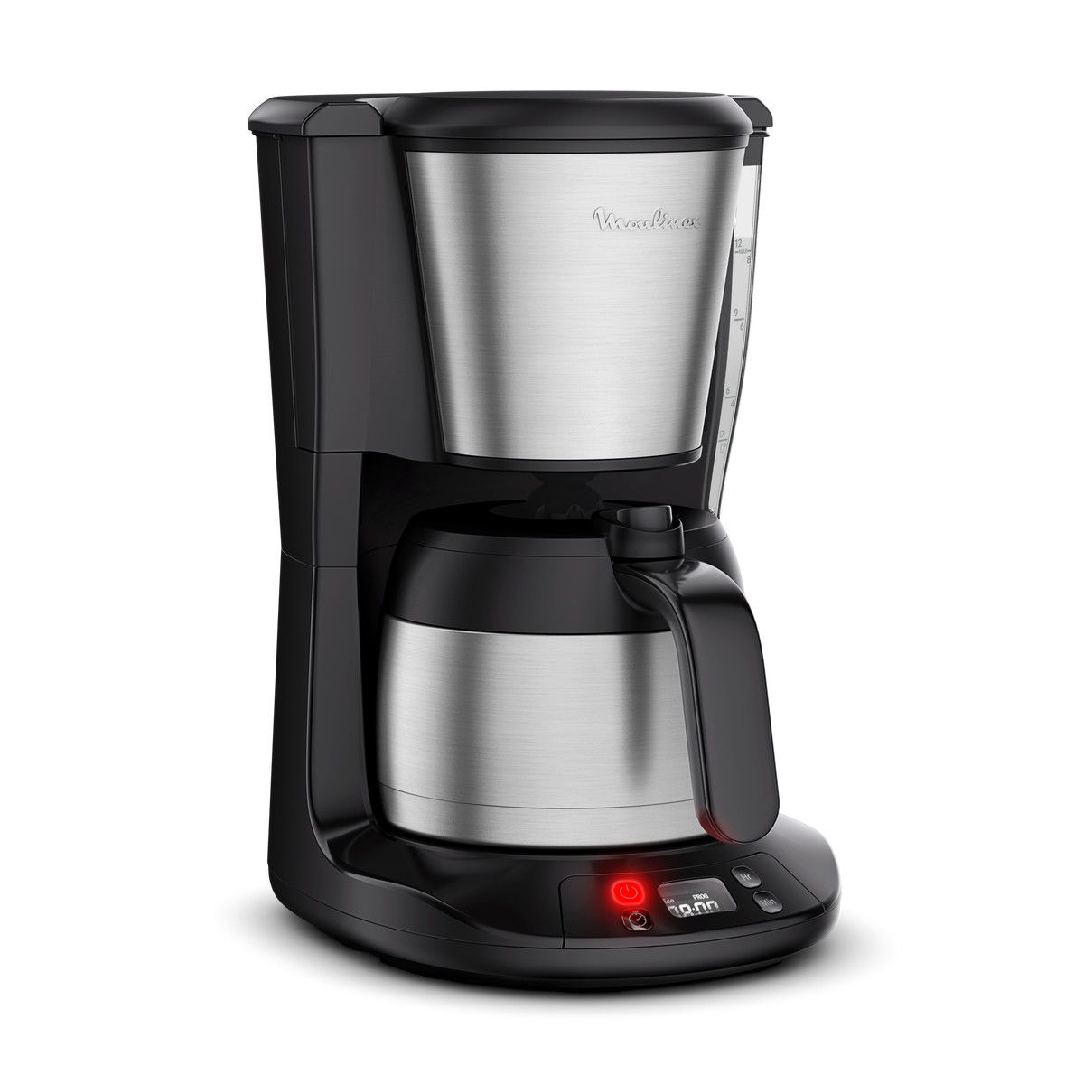 Cafetière filtre, Subito, Programmable, Verseuse isotherme, 12 tasses, Inox - image 1