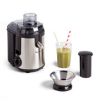Frutelia+ métal, Centrifugeuse, Capacité XL de 950 ml, 2 vitesses + pulse, 400 W, Noir et Métal - image 1