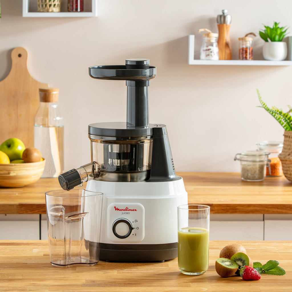 Juiceo, Extracteur de jus, 1 vitesse, Fonction reverse, Facile à nettoyer, Capacité 800ml, Blanche - image 3