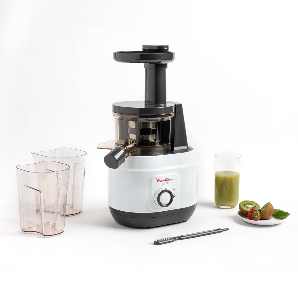 Juiceo, Extracteur de jus, 1 vitesse, Fonction reverse, Facile à nettoyer, Capacité 800ml, Blanche - image 1