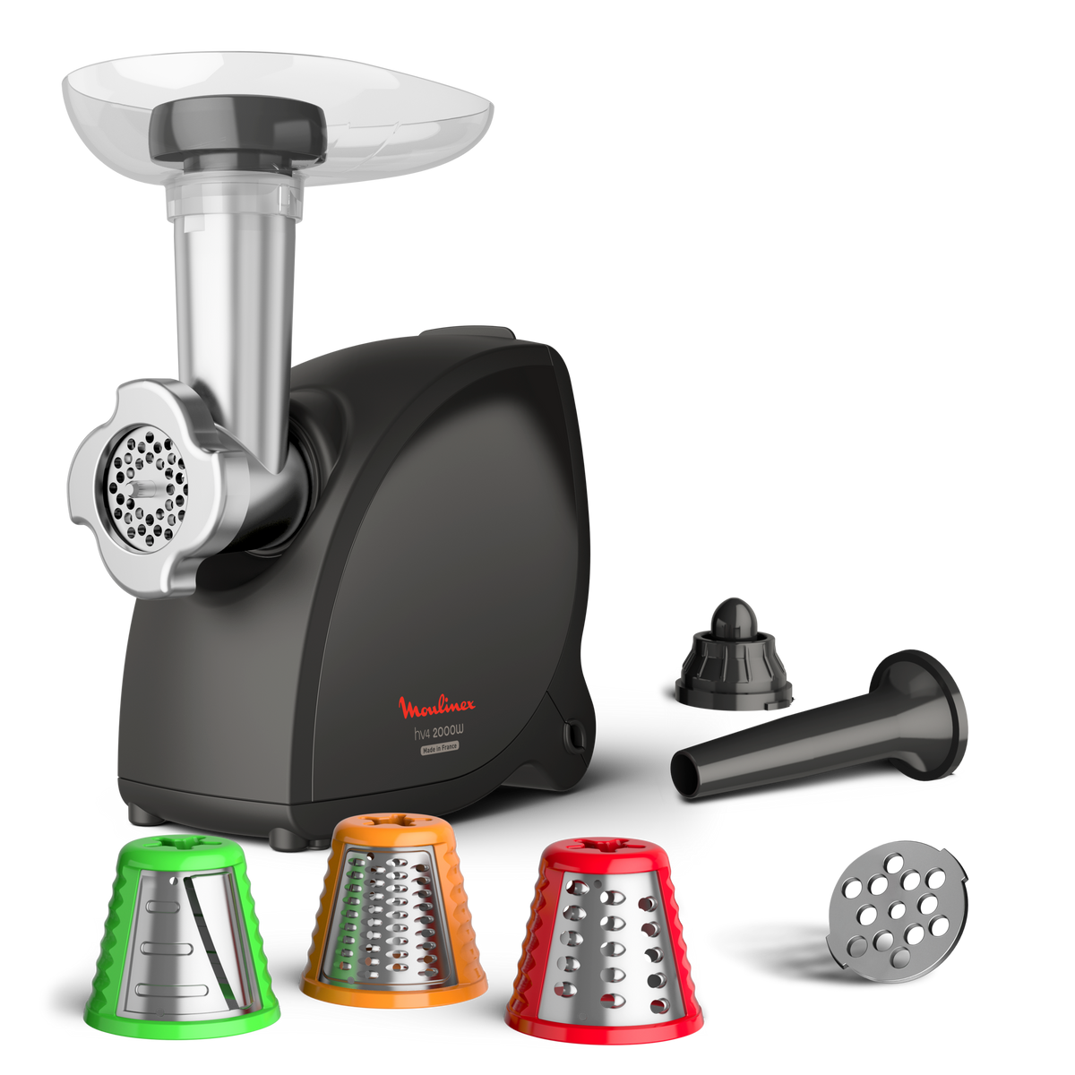 HV4 Successor, Hachoir à viande, 2000 W, 7 en 1, Fabriqué en France, Noir - image 3