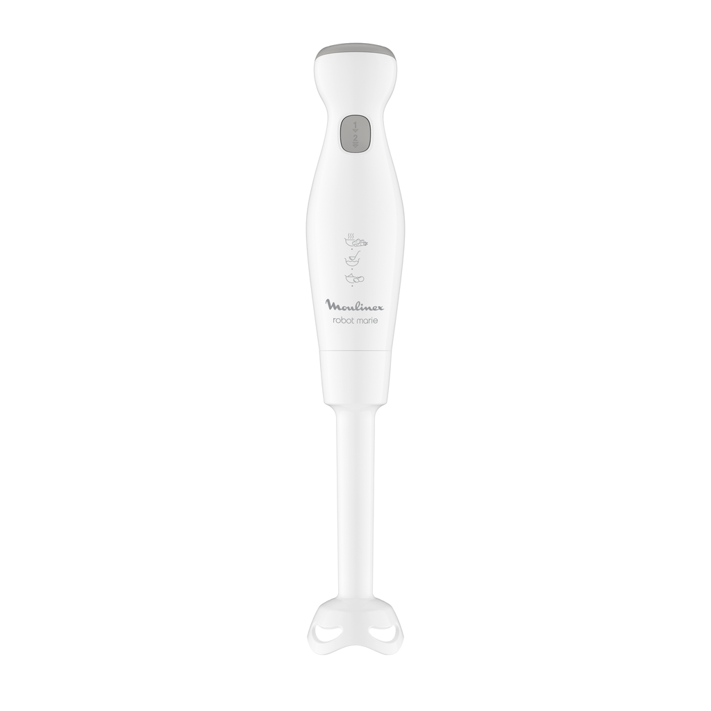 Robot Marie, Pied mixeur, 2 lames ZELKROM, 4 accessoires, 450 W, Blanc - image 2