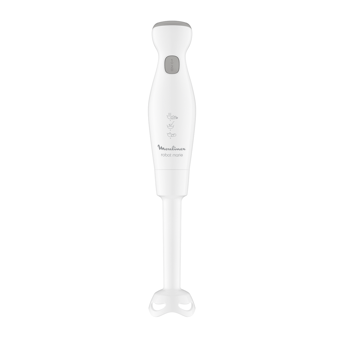 Robot Marie, Pied mixeur, 2 lames ZELKROM, 4 accessoires, 450 W, Blanc - image 2