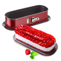 Delibake acier rouge carbone moule à cake à charnière 30cm - image 1