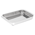 Excellence, Grand plat à four en acier inoxydable 42x29 cm, Garantie de 10 ans - image 1