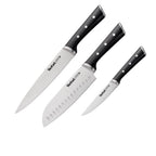 Set Ice Force 3 pièces : Couteaux à trancher 20cm + Santoku 18cm + Utilitaire 11cm - image 1
