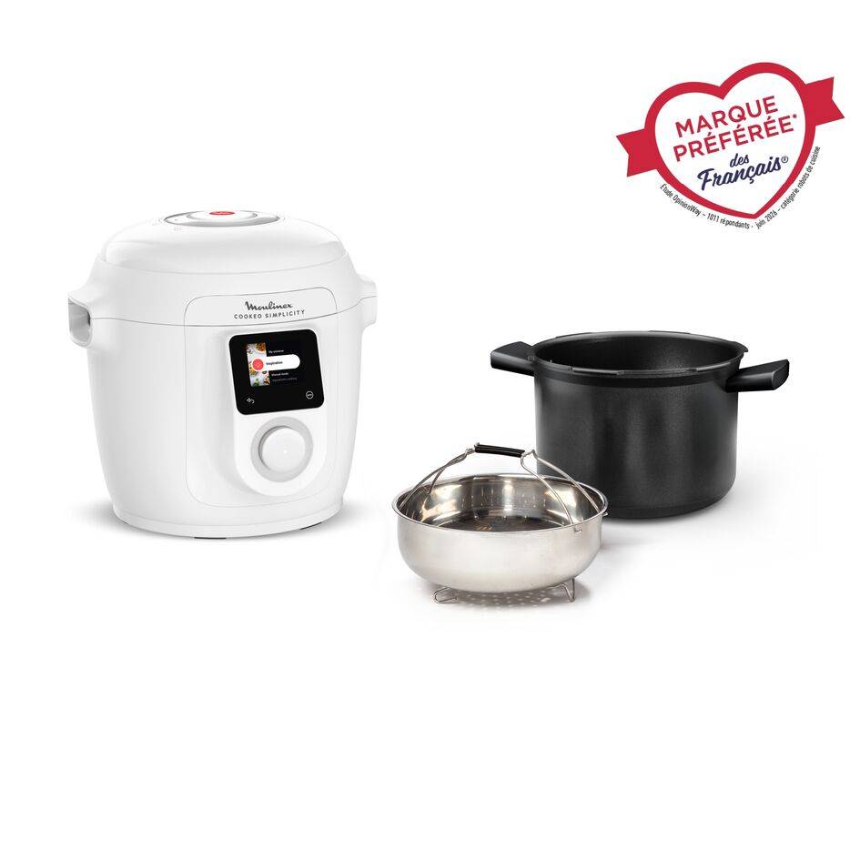 Cookeo Simplicity, Multicuiseur, 6 modes de cuisson, Cuisson sous pression, Blanc - image 2