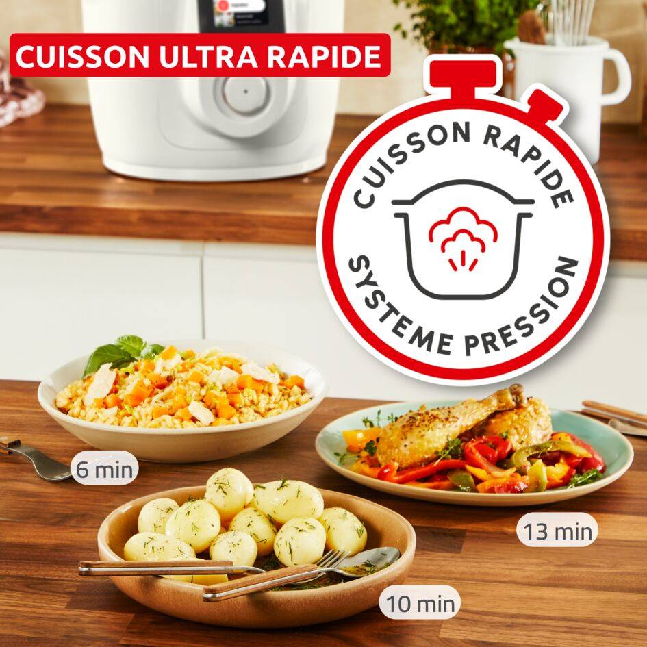 Cookeo Wi-Fi 8en1, Multicuiseur, 8 modes de cuisson, Cuiseur sous pression - image 3