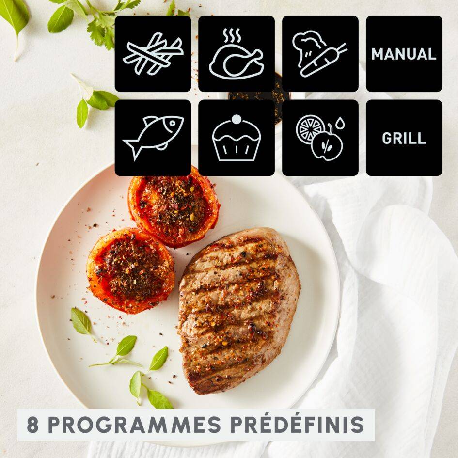 Dual Easy Fry & Grill, 8.3L, Air fryer, Noir - image 3