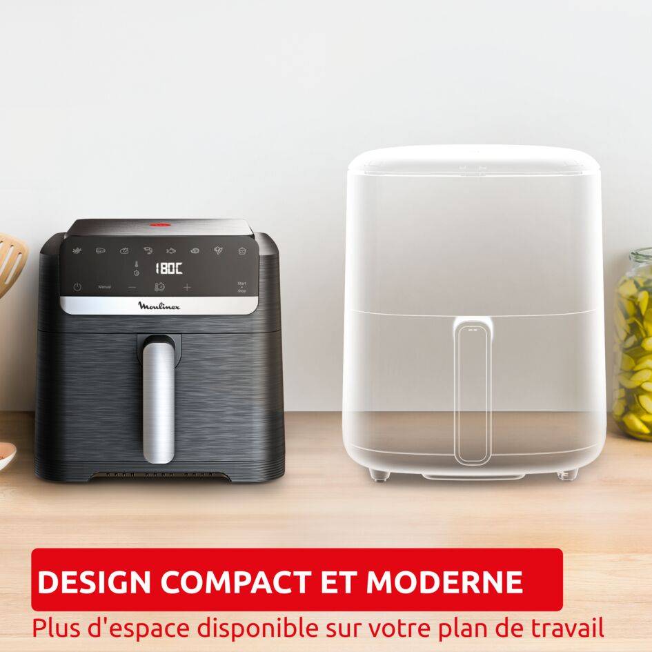 Easy Fry Compact, Air fryer, Capacité XL de 7,5 L, Design compact - image 3
