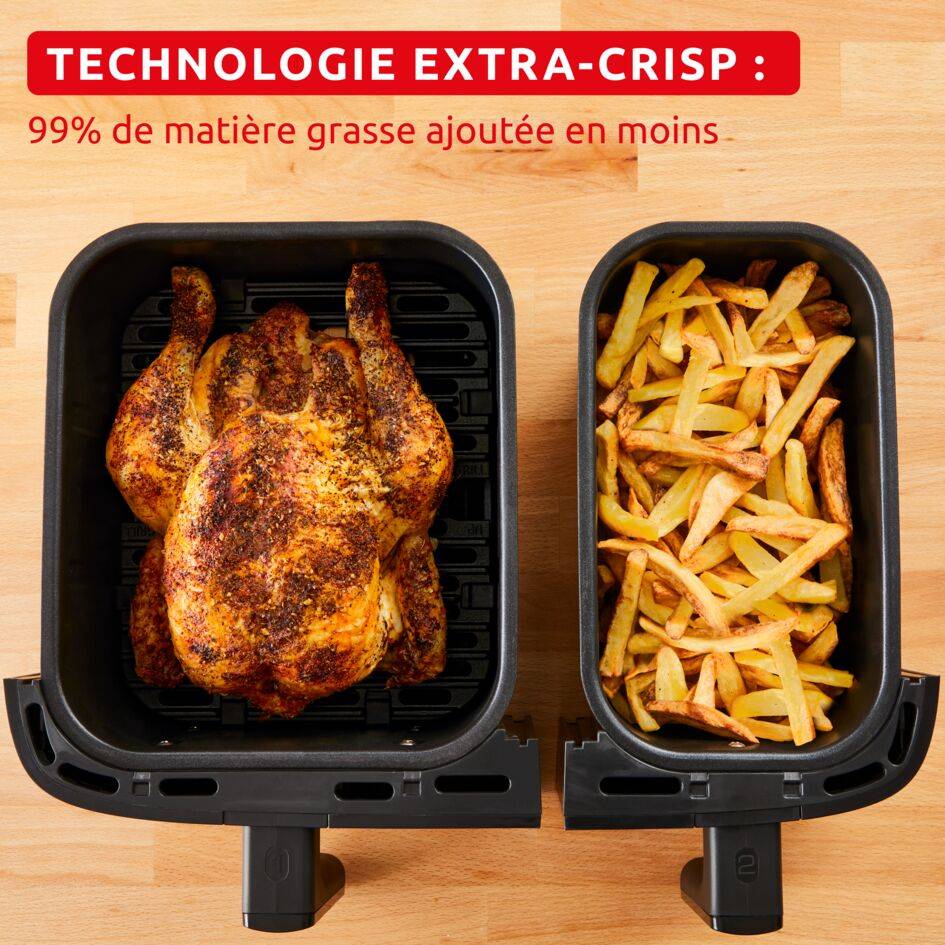 Dual Easy Fry XXL, 10,5L, Air fryer, Ivoire - image 3