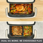 Dual Easy Fry Flex, 9L, Air fryer, Noir - image 3