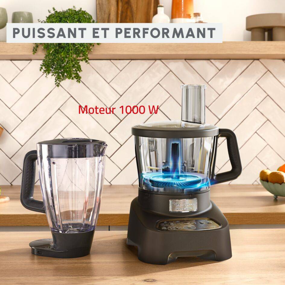 Double Force,  Robot multifonction, 1000 W, 31 fonctions, 10 accessoires, Noir - image 3