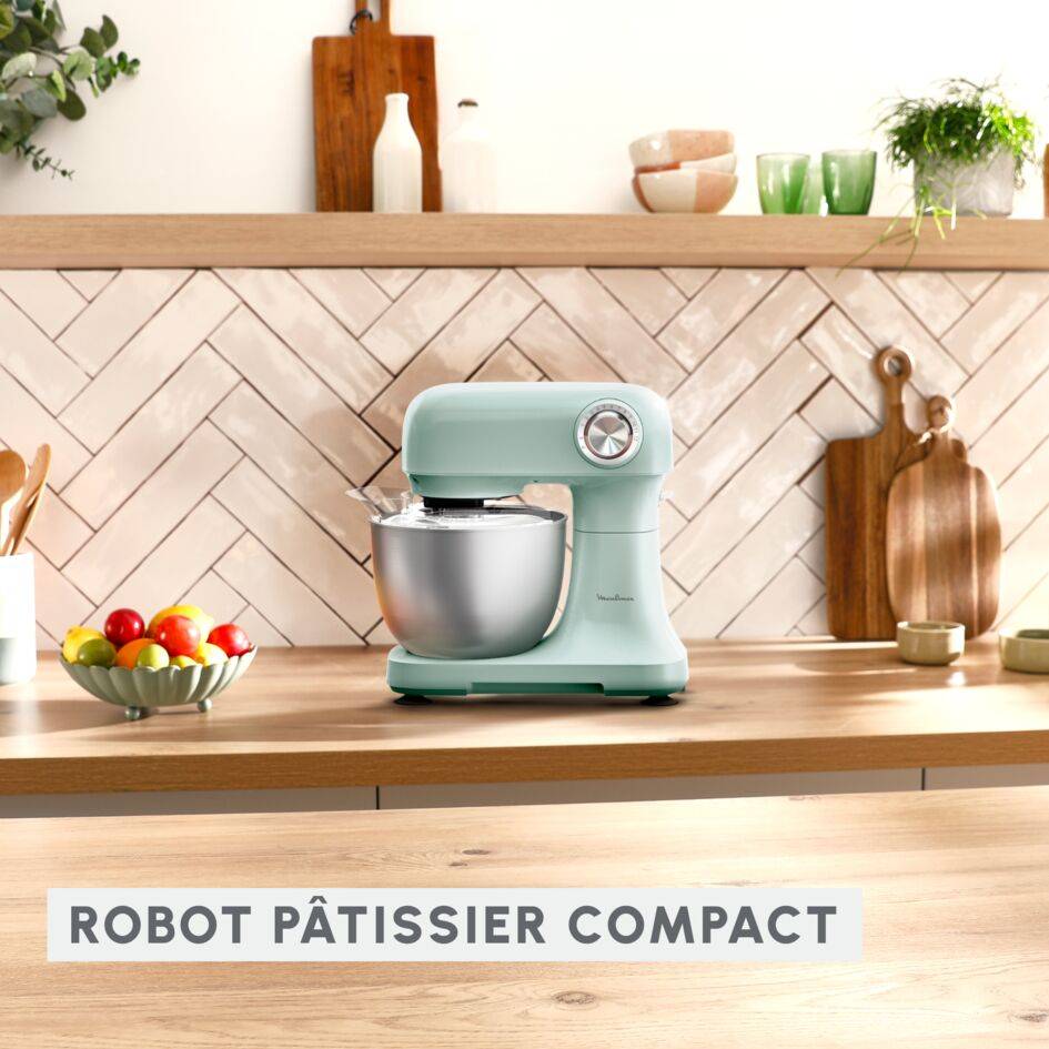 Bake Easy, Robot pâtissier, Compact, Facile à utiliser, Vert clair - image 3