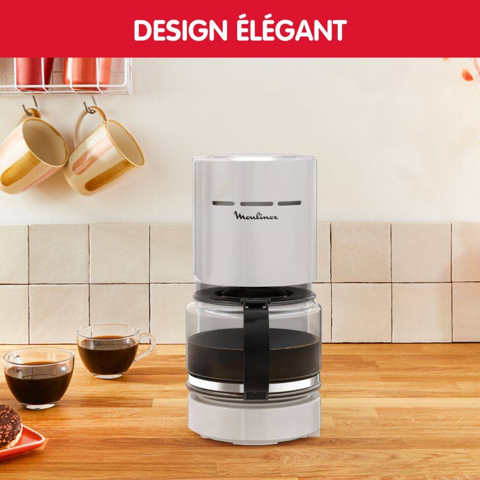 Cafetière filtre, Simpleo, 12 tasses, Grise - image 3
