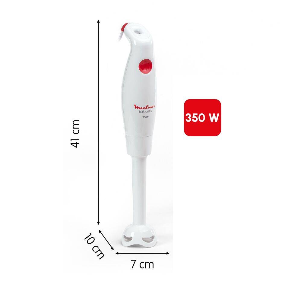 Turbomix, Pied mixeur,  2 lames ZELKROM, 350 W, blanc - image 3